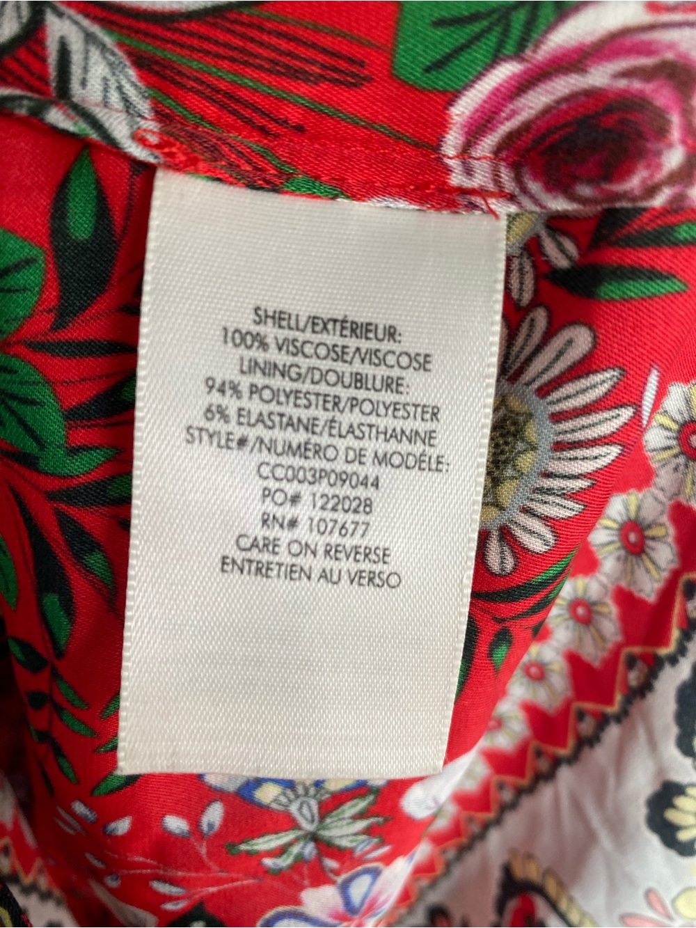 Alice + Olivia Randa Mix Floral Trumpet Sleeve Blouse Small - Picture 6 of 7
